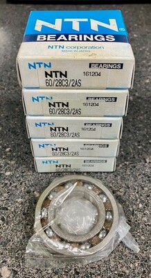 NTN 60/28C3/2AS DEEP GROOVE BALL BEARING,  28x52x12mm