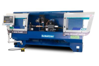 4 Axis 6 Units CNC Lathe 